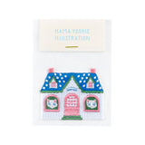 刺繍ワッペン ねこの家 (濵 佳江)