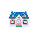 刺繍ワッペン ねこの家 (濵 佳江)