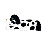 フチなしダイカットステッカー 犬の親子(濵 佳江)