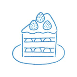 透明スタンプ「氷印」大サイズ ショートケーキ
