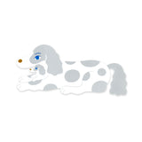 フチなしダイカットステッカー 犬の親子(濵 佳江)