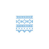 透明スタンプ「氷印」小サイズ クロスステッチ