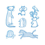 透明スタンプ「氷印」ドウブツセット