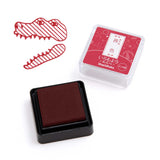 シヤチハタ スタンプパッド いろもよう わらべ 茜色