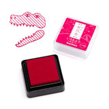 シヤチハタ スタンプパッド いろもよう わらべ 牡丹色