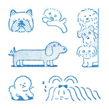 透明スタンプ「氷印」イヌセット