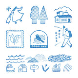 透明スタンプ「氷印」オデカケセット