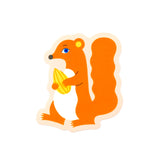 ダイカットステッカー りす (濵佳江)