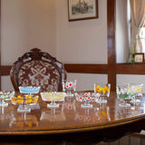 脚付きデザート(浅型)花ざかり(アデリアレトロ)