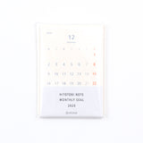 HITOTOKI NOTE MONTHLY SEAL 2025年版