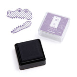 シヤチハタ スタンプパッド いろもよう わらべ 藤色