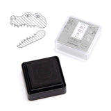 シヤチハタ スタンプパッド いろもよう わらべ 銀鼠色