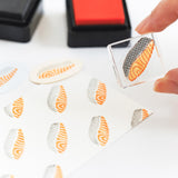 透明スタンプ「氷印」小サイズ シャケ