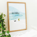 「snow mountain」A4プリント(くのまり)