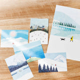 「snow mountain」A4プリント(くのまり)