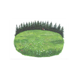 「暗い森を抜けて through a dark forest」ポストカード (くのまり)