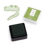 シヤチハタ スタンプパッド いろもよう わらべ 松葉色