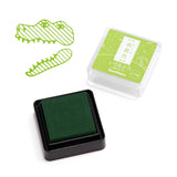 シヤチハタ スタンプパッド いろもよう わらべ 萌黄色