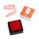 シヤチハタ スタンプパッド いろもよう わらべ 珊瑚色