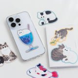 シュワシュワねこ ステッカー (nanana)