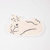 猫ポストカード 白猫(中村玲子)