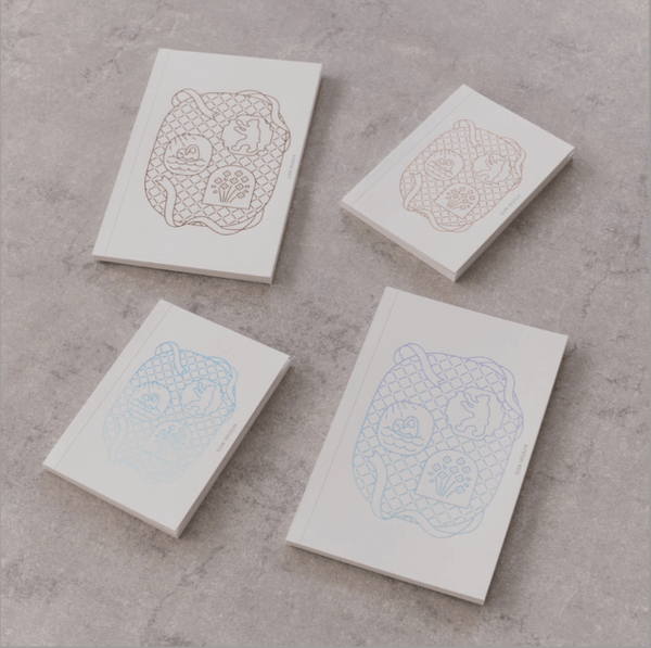 HITOTOKI NOTE クマッキー　箔押しリフィル HITOTOKI NOTE 専用リフィル（パスポートサイズ ）箔押し シルキー
