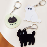 アクリルキーホルダー 光るねこ(nanana)