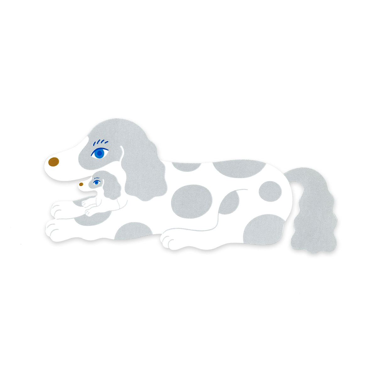 フチなしダイカットステッカー 犬の親子｜HITOTOKI公式オンライン