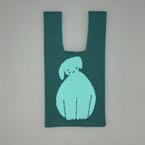 ニットミニマルシェバッグ ドッグ（killdisco）