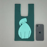 ニットミニマルシェバッグ ドッグ（killdisco）