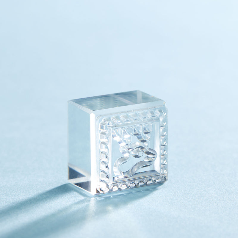 透明スタンプ「氷印」小サイズ CLS22-007 シカ