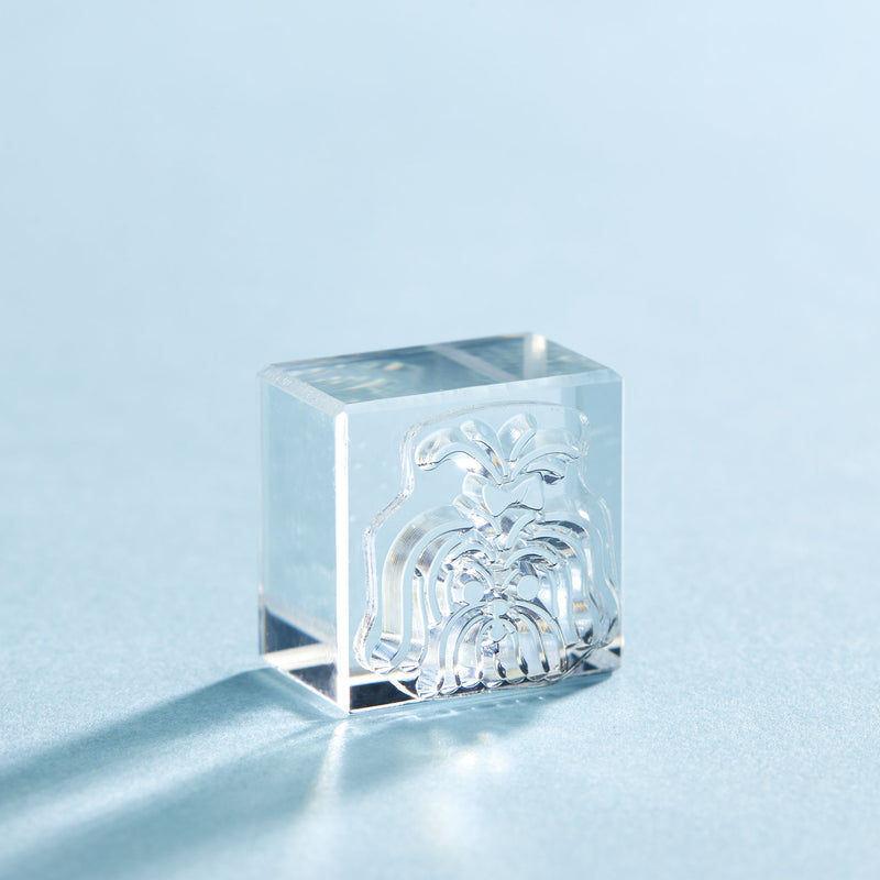透明スタンプ「氷印」小サイズ CLS22-017 ヨークシャテリア