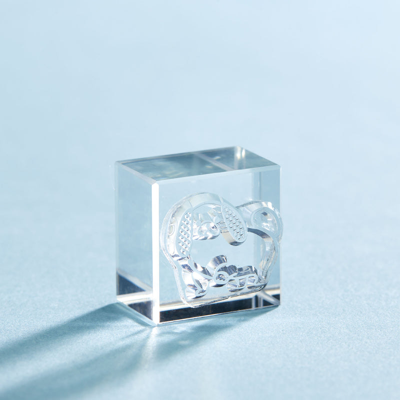 透明スタンプ「氷印」小サイズ CLS22-019 ペキニーズ