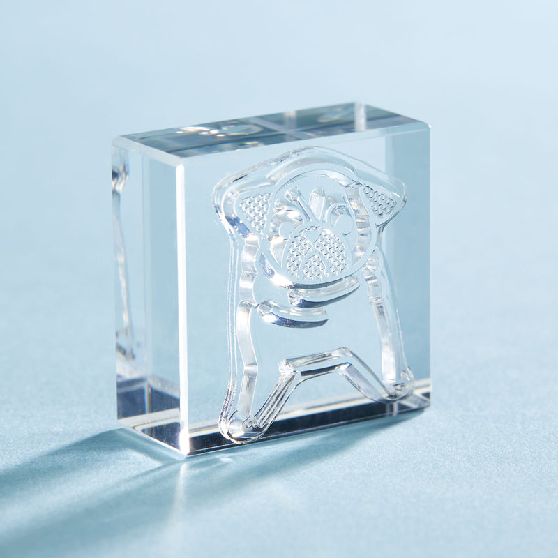 透明スタンプ「氷印」大サイズ CLS33-009 パグ