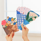 ダイカットポストカードセット ブーケ