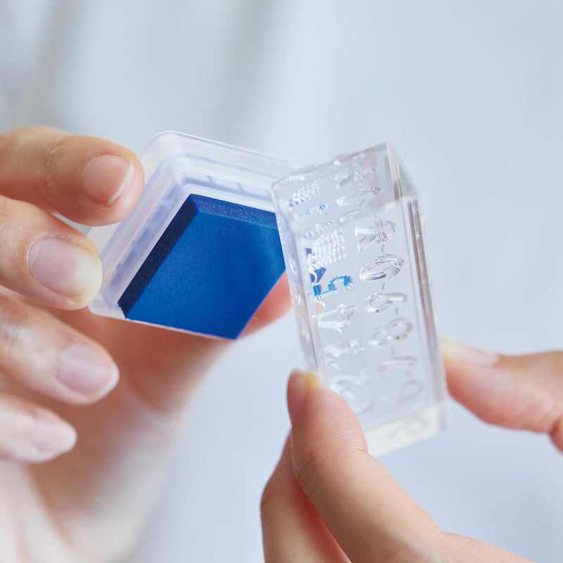 透明スタンプ「氷印」長サイズ ナンバー