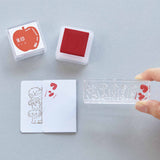 氷印 スタンプパッド リンゴ