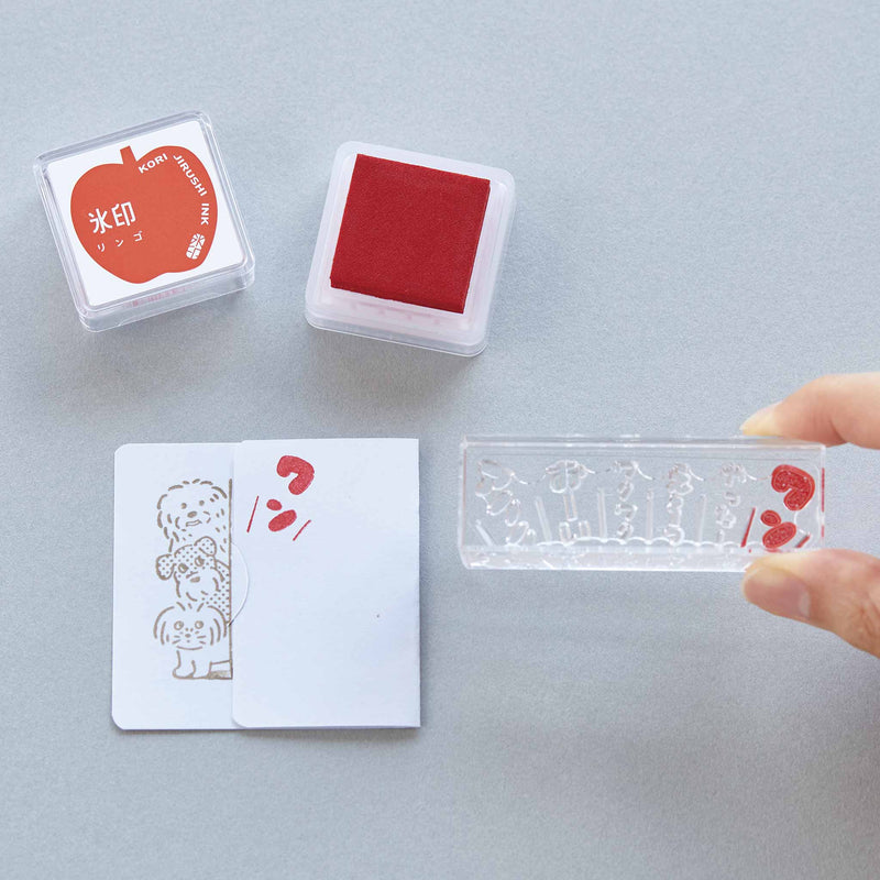 氷印 スタンプパッド リンゴ