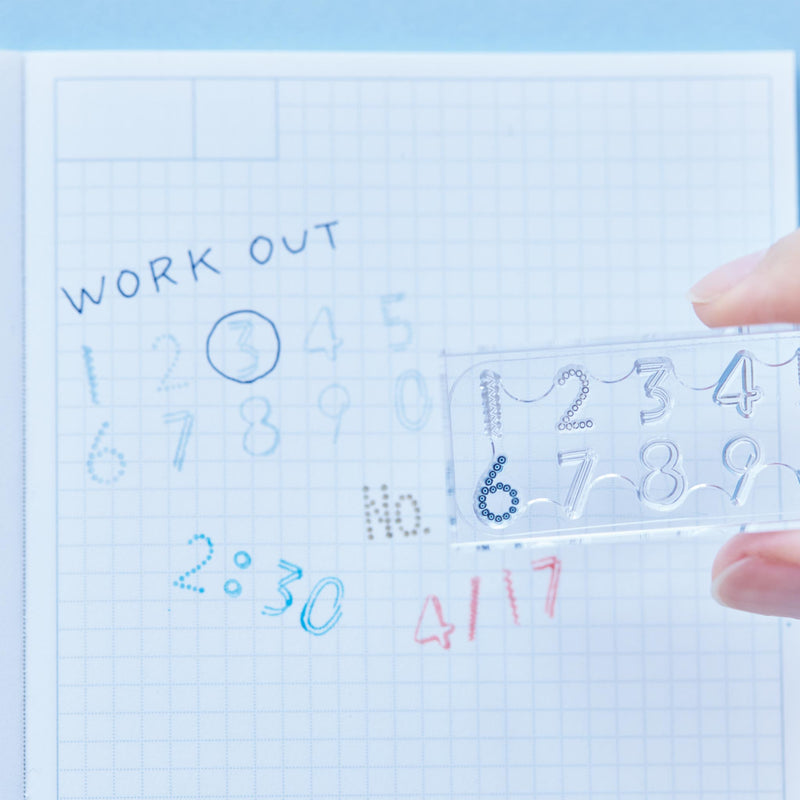 透明スタンプ「氷印」長サイズ ナンバー