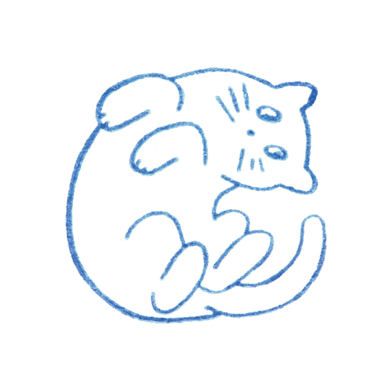 透明スタンプ「氷印」大サイズ ネコ