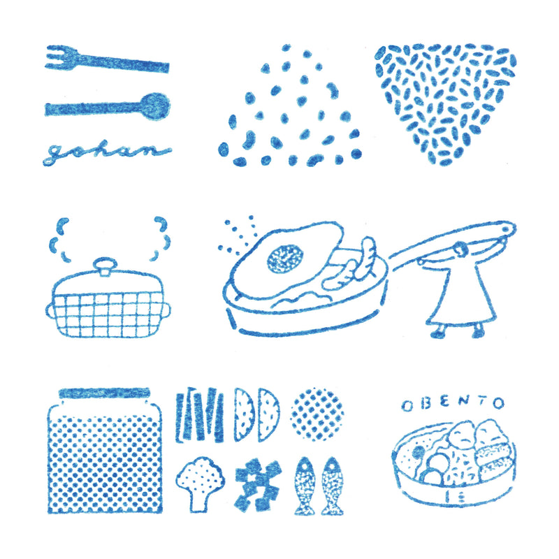 透明スタンプ「氷印」ゴハンセット