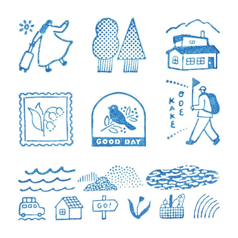 透明スタンプ「氷印」オデカケセット