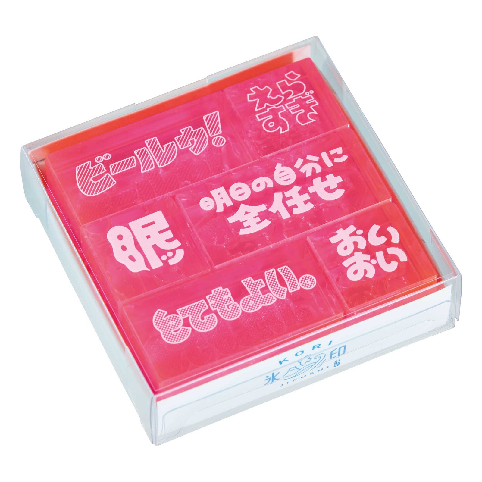 透明スタンプ「氷印」ツブヤキセット｜HITOTOKI公式オンラインストア