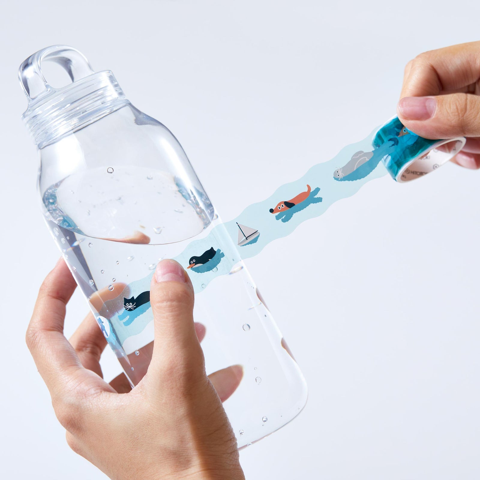 SODA スイミング (20mm) CMTD20-004 (型抜き) 透明 マスキングテープ