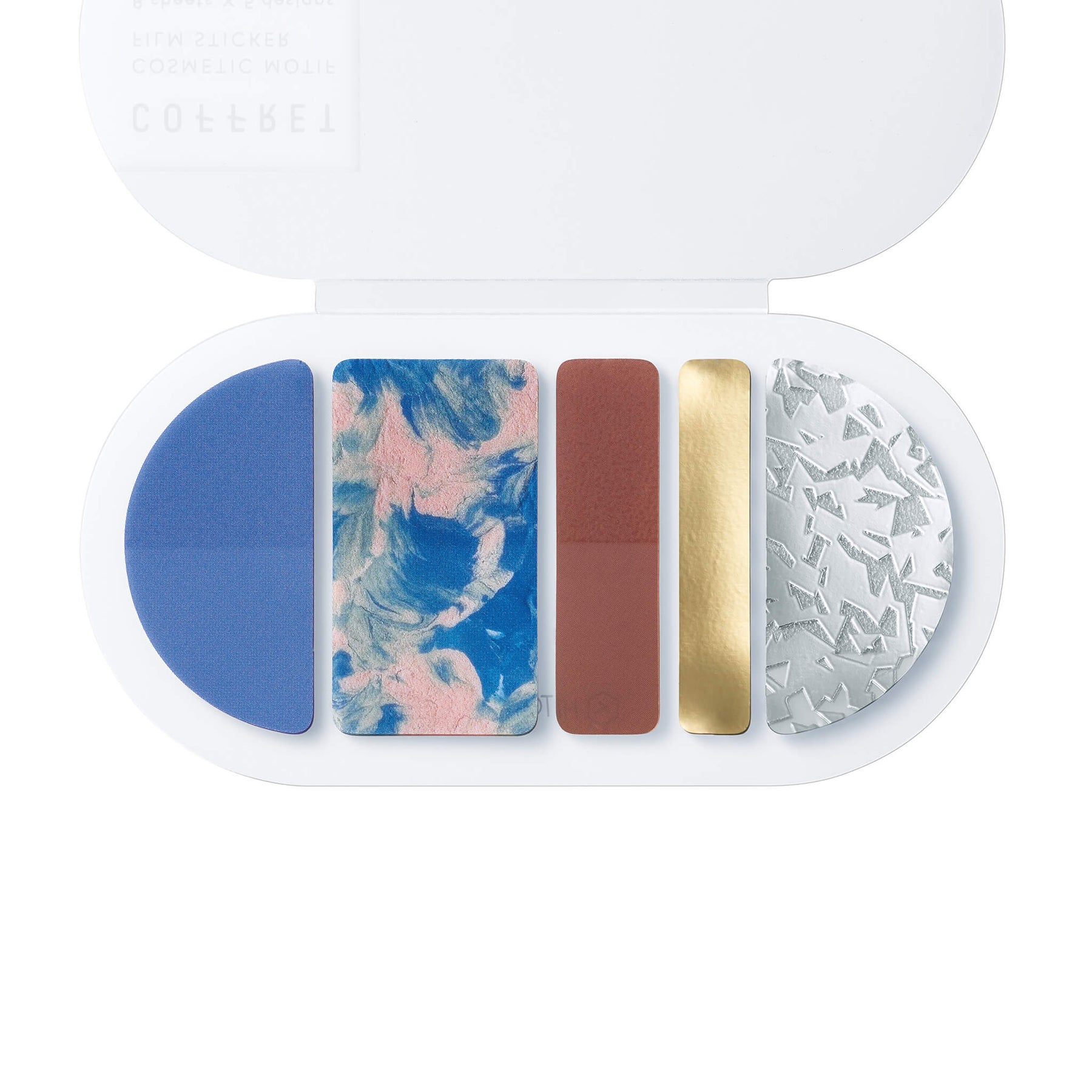 KING JIM COFFRET Round Film Sticker - Horizon Blue