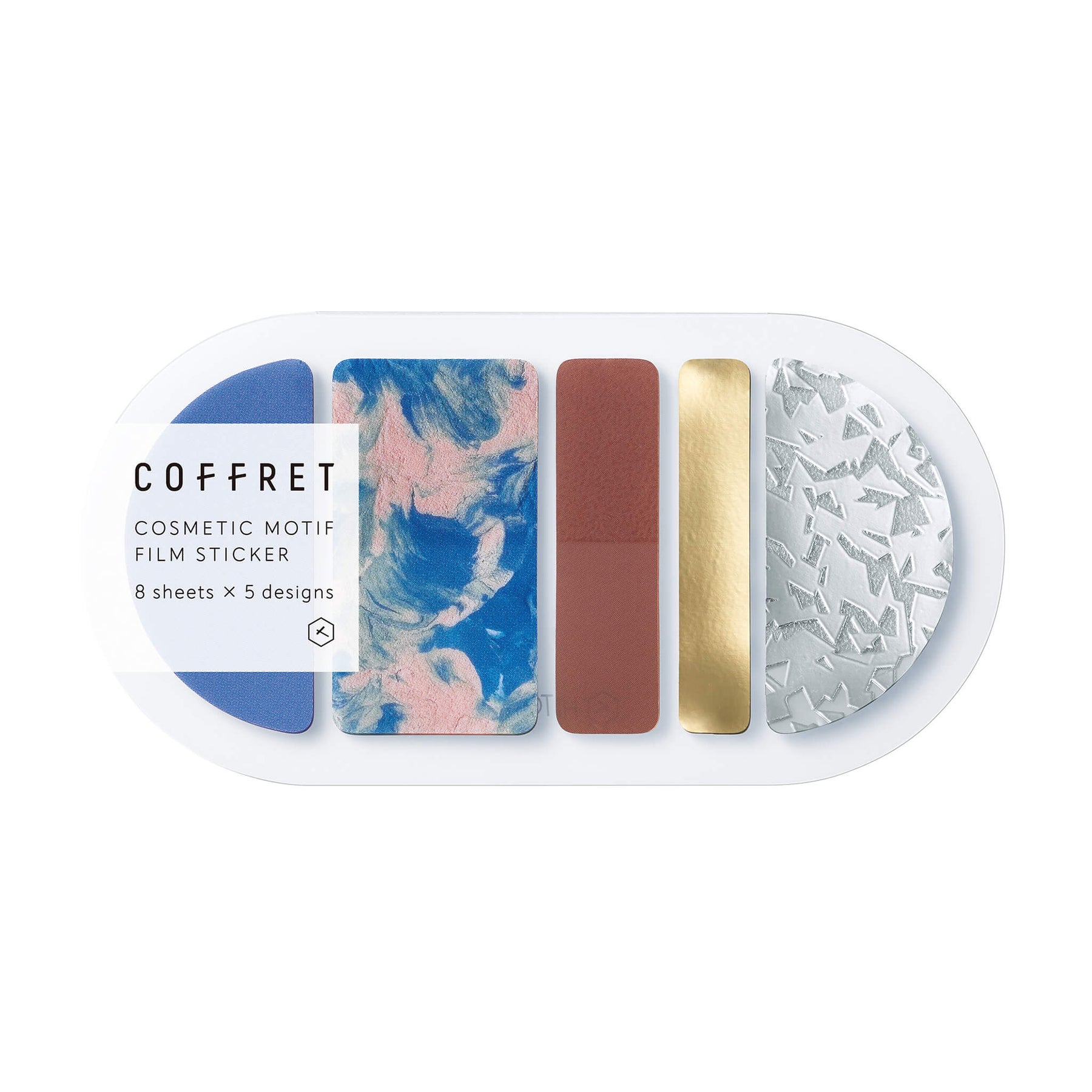 KING JIM COFFRET Round Film Sticker - Horizon Blue