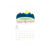 カレンダー 2026 ツキノヒトトキ（hacobuchi Lサイズ付き）