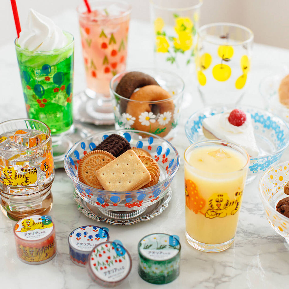 台付グラス320 花まわし(アデリアレトロ)｜HITOTOKI公式オンライン