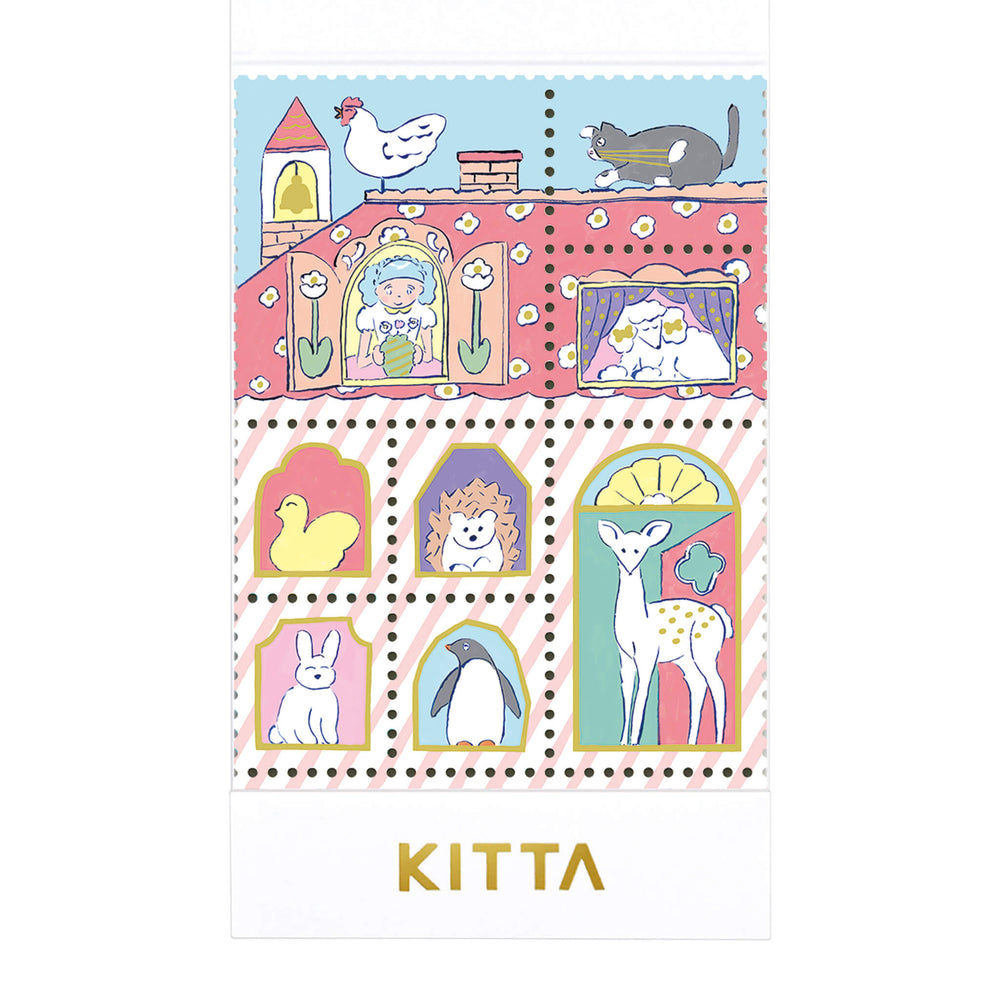 KING JIM KITTA Special Sticker Set - Home