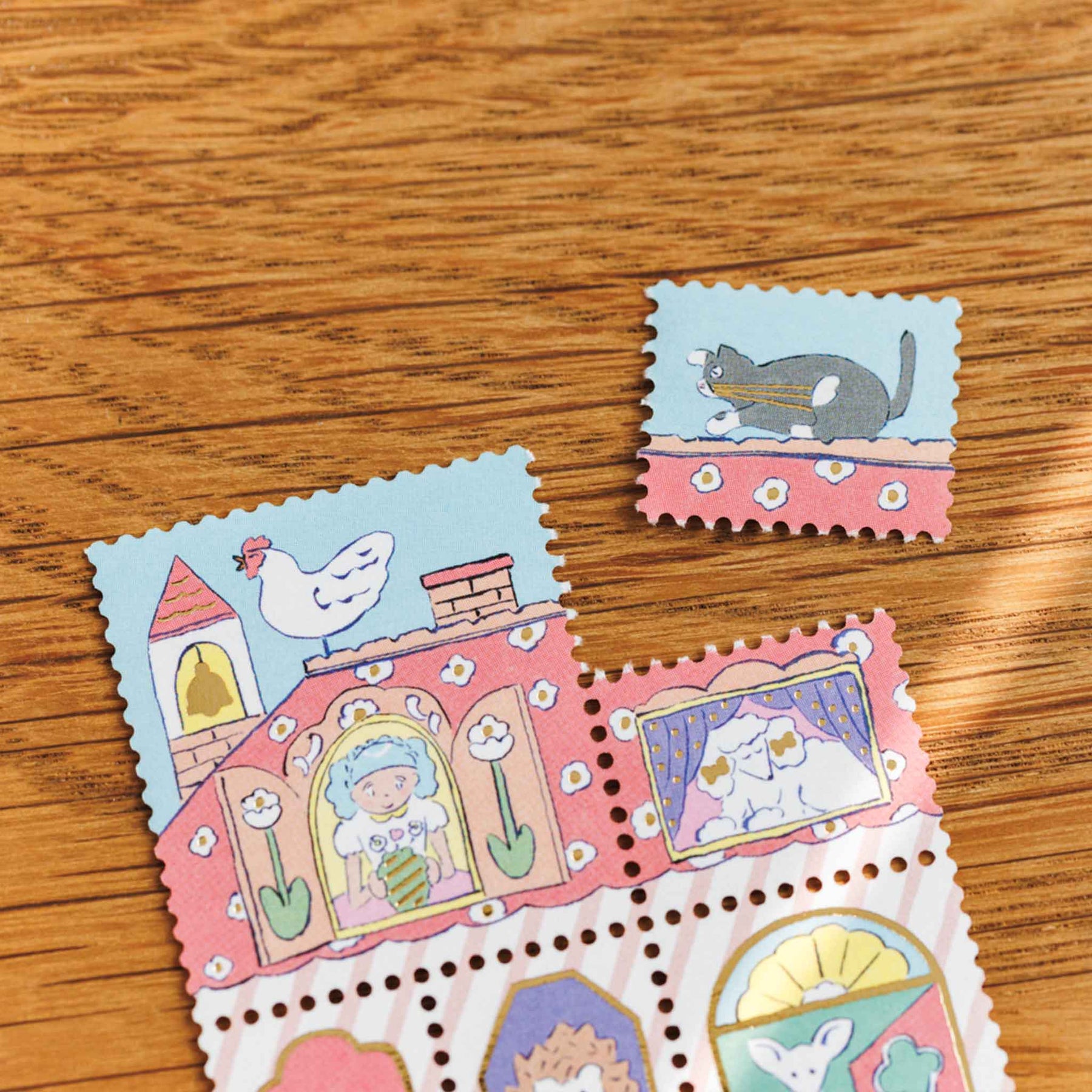 KING JIM KITTA Special Sticker Set - Home